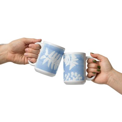 Fern Variety Cyanotype Mug